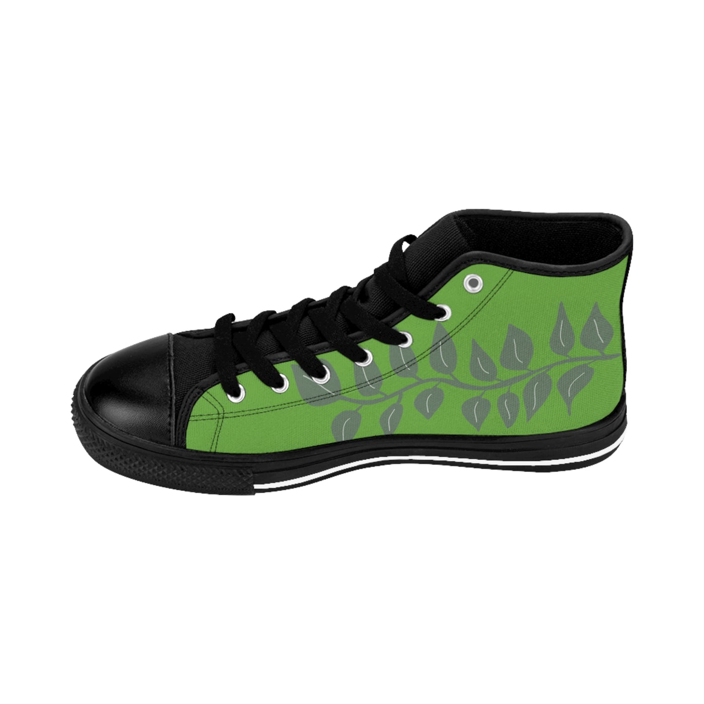 Queen SKULL On Green  Women's Classic Sneakers