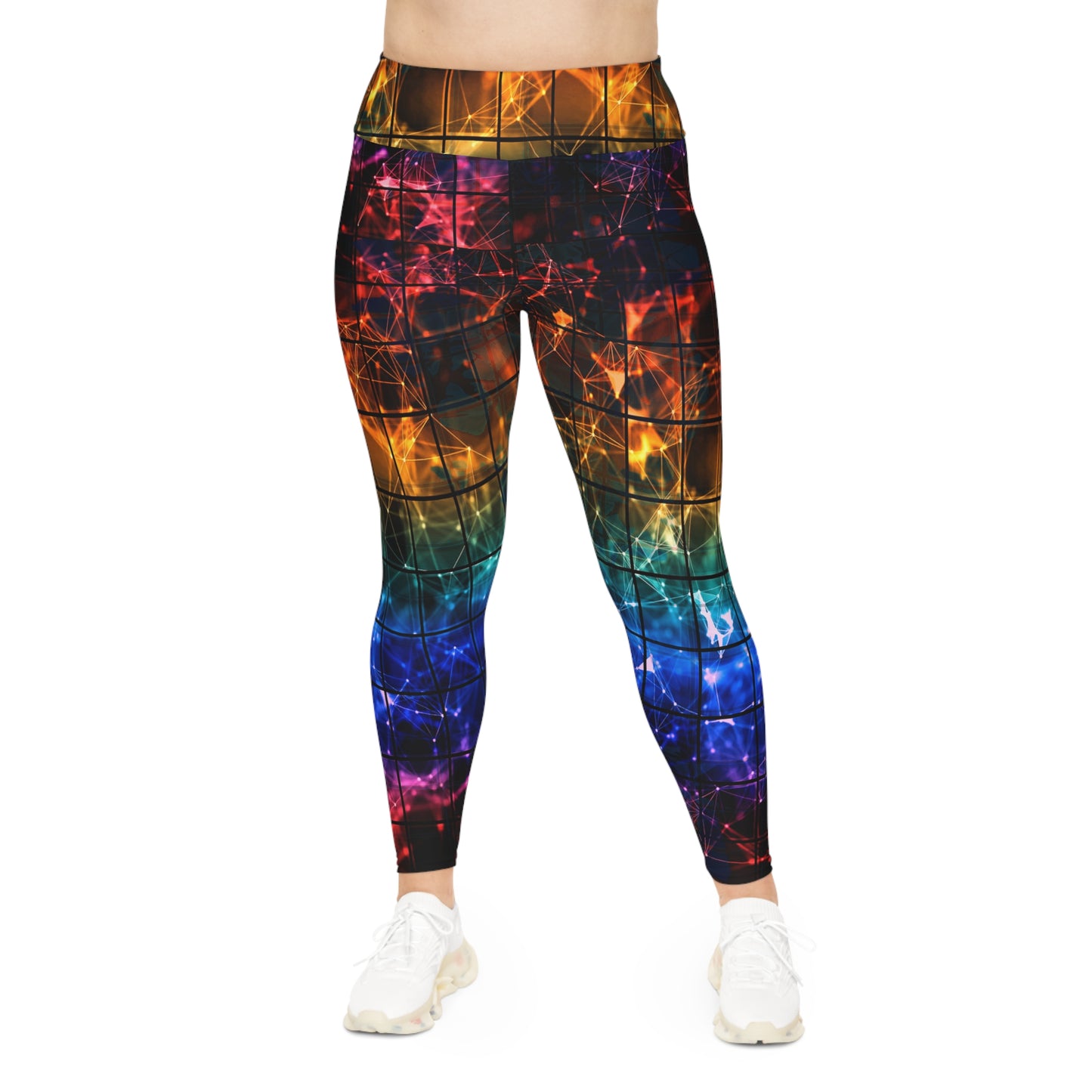 Techno-colors m Plus Size Leggings