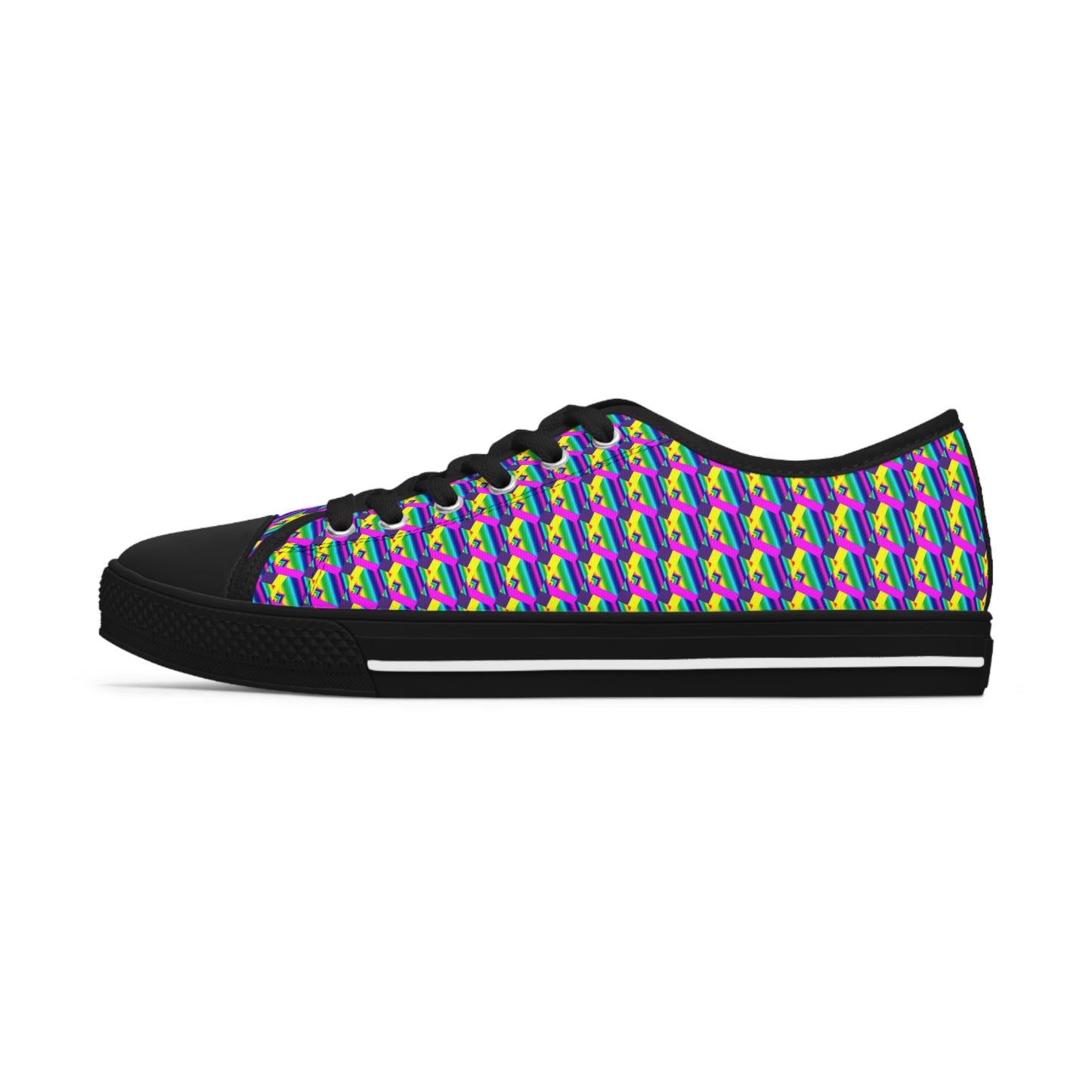 Rainbow Collage       Women's Low Top Sneakers