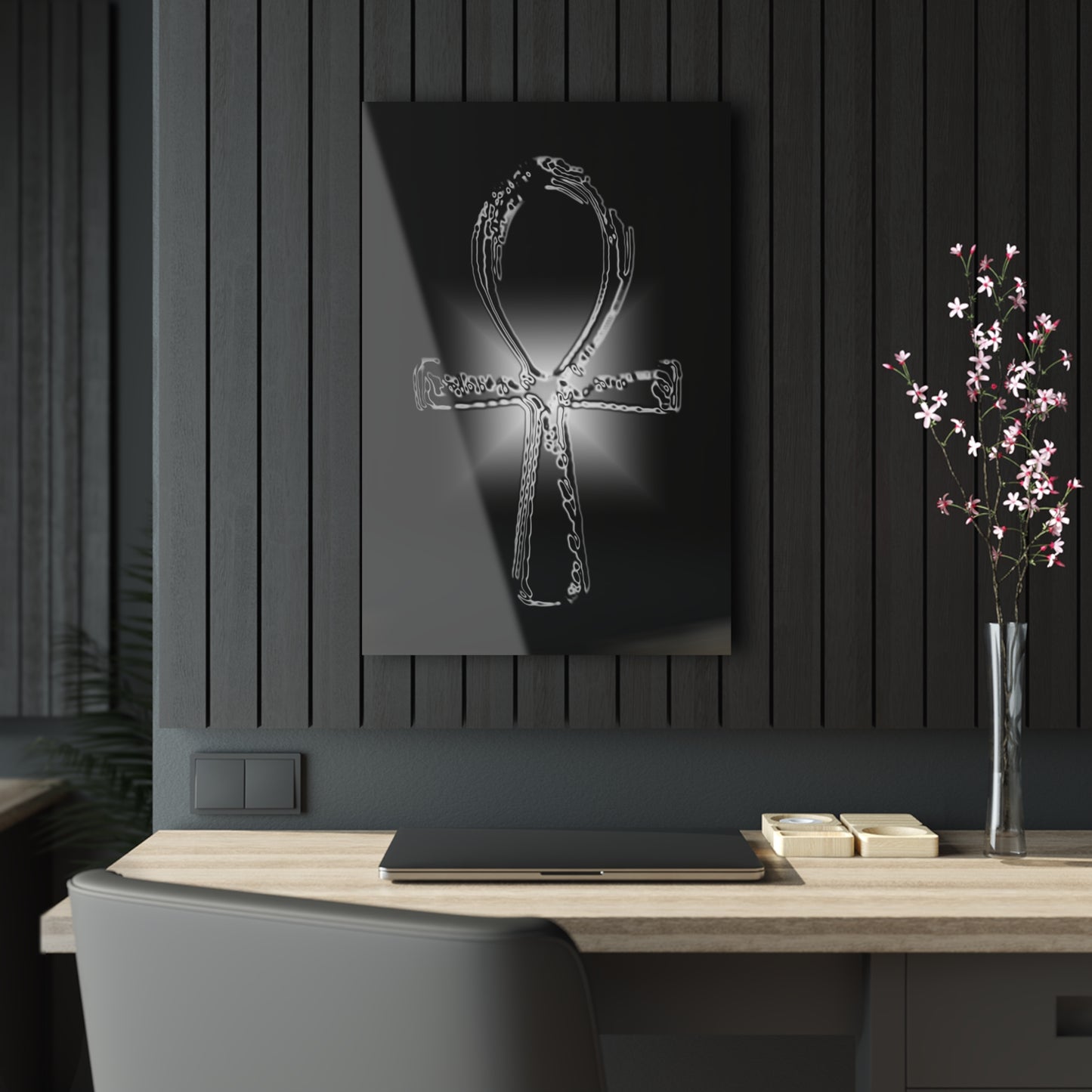 Glass Ankh Acrylic Prints