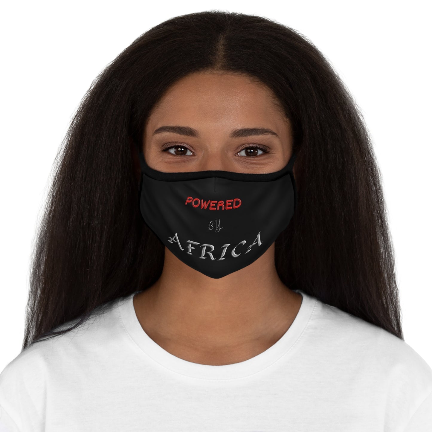 Powered By Africa Fitted Polyester Face Mask