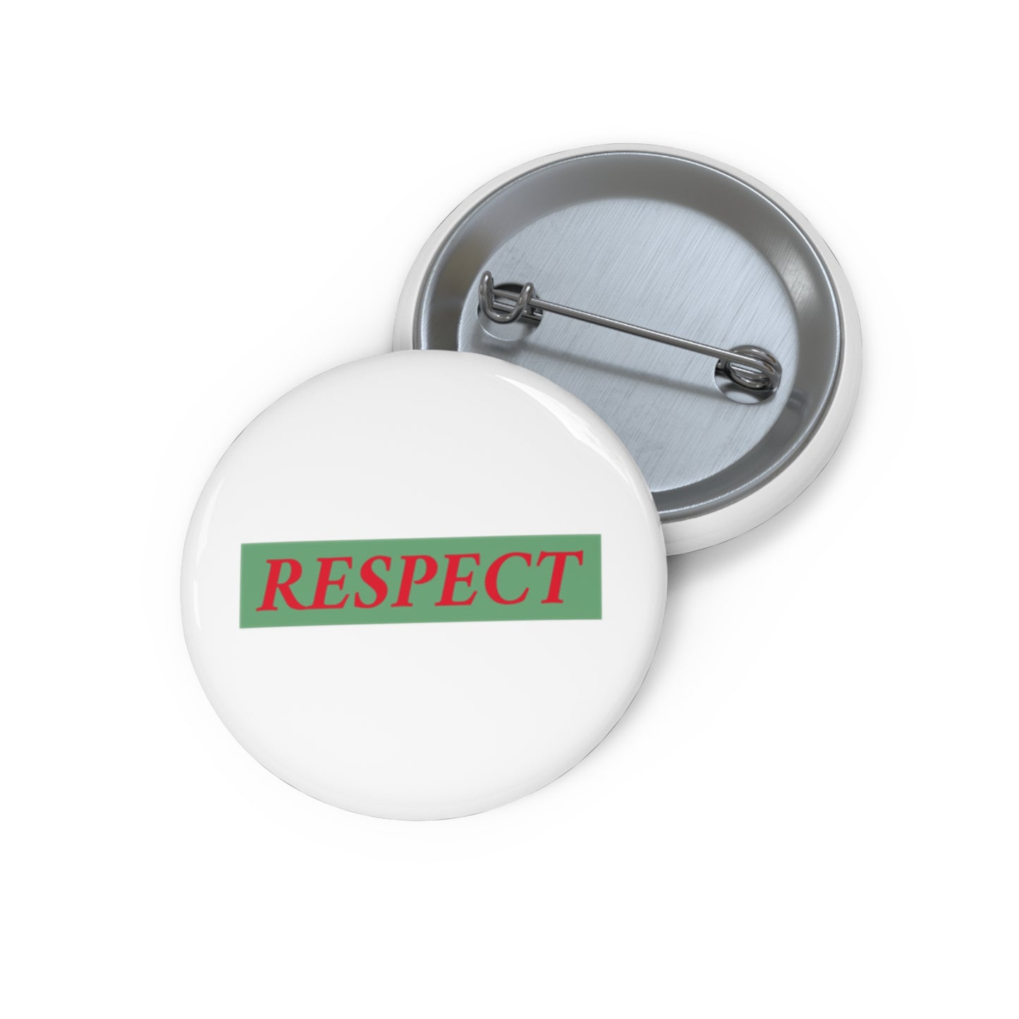 Respect (white)Pin Buttons