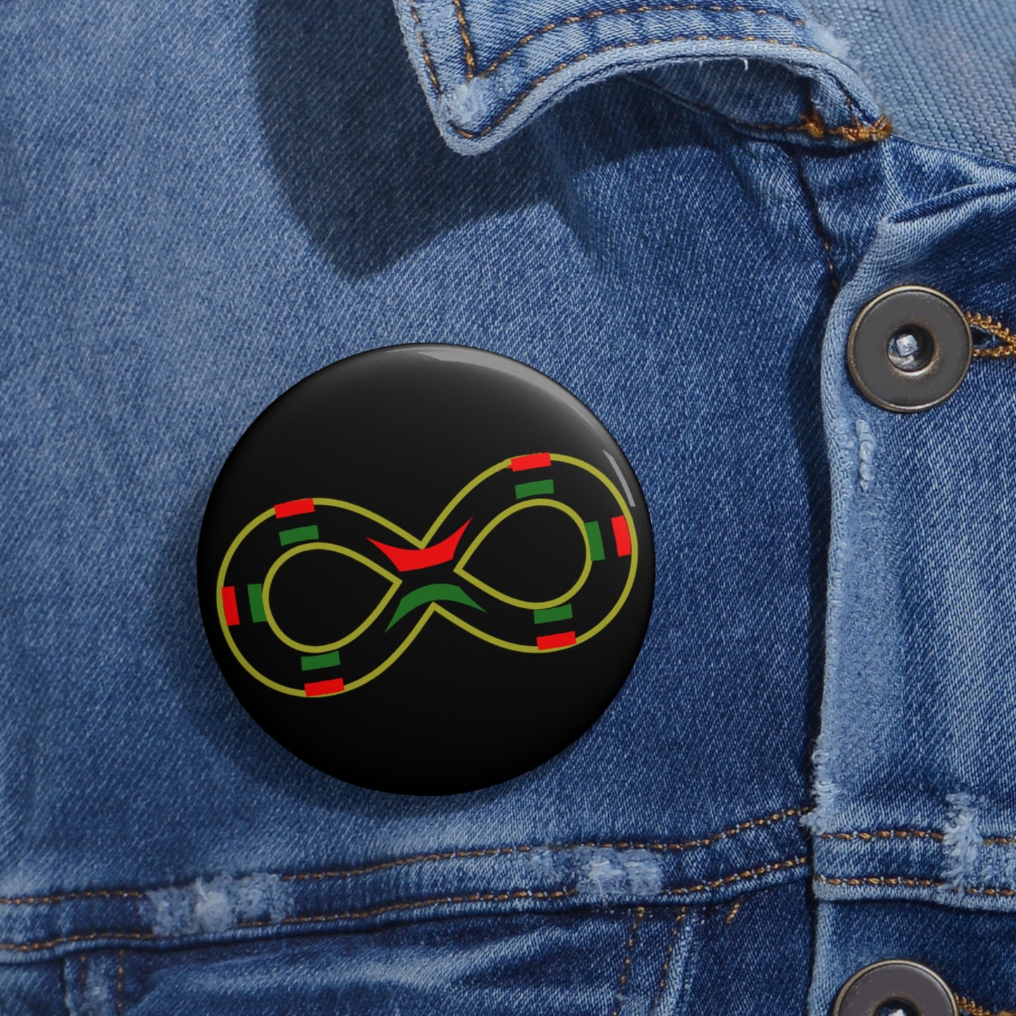 Infinity African Pin Buttons