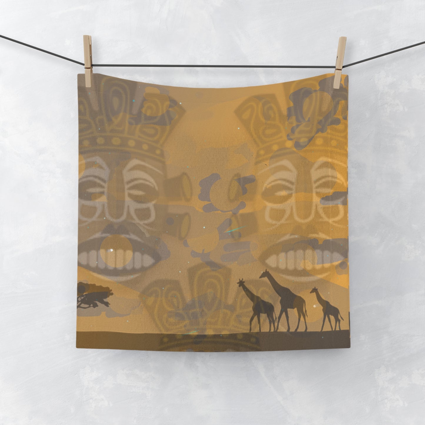 Tribal Horizon Face Towel