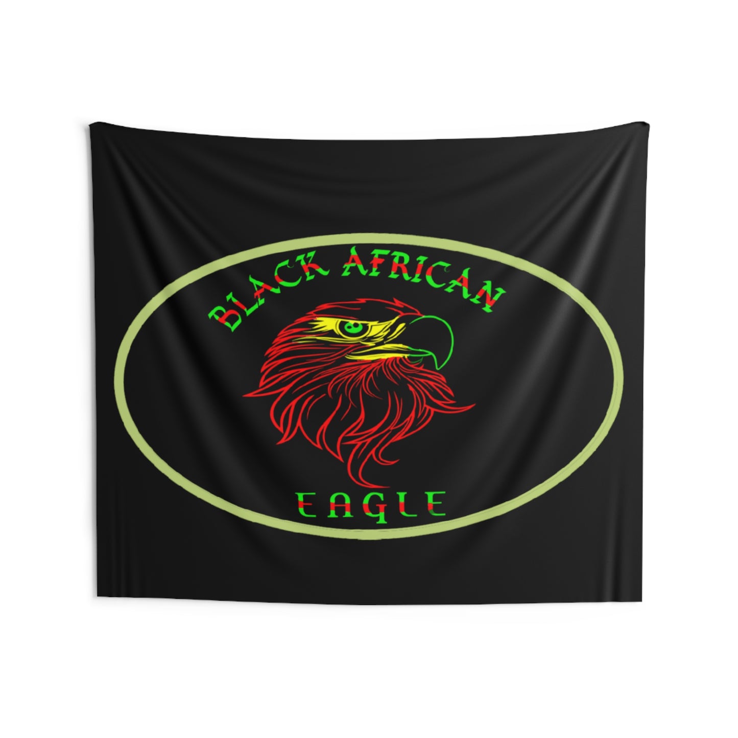 BLACK AFRICAN EAGLE Wall Tapestry