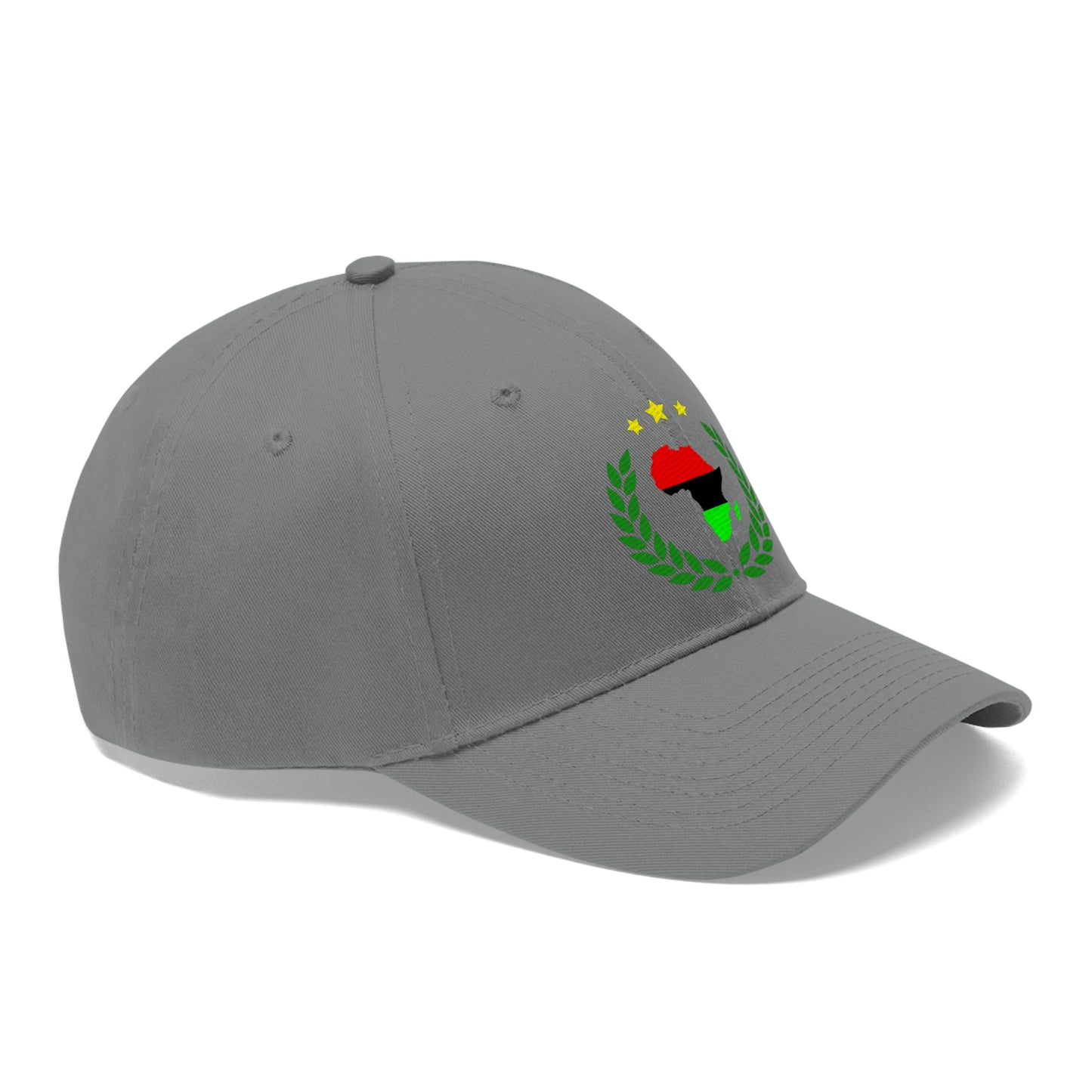 Africa in Wreath (EMBROIDERED ) Unisex Twill Hat