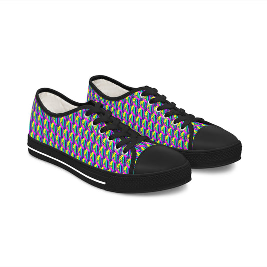 Rainbow Collage       Women's Low Top Sneakers