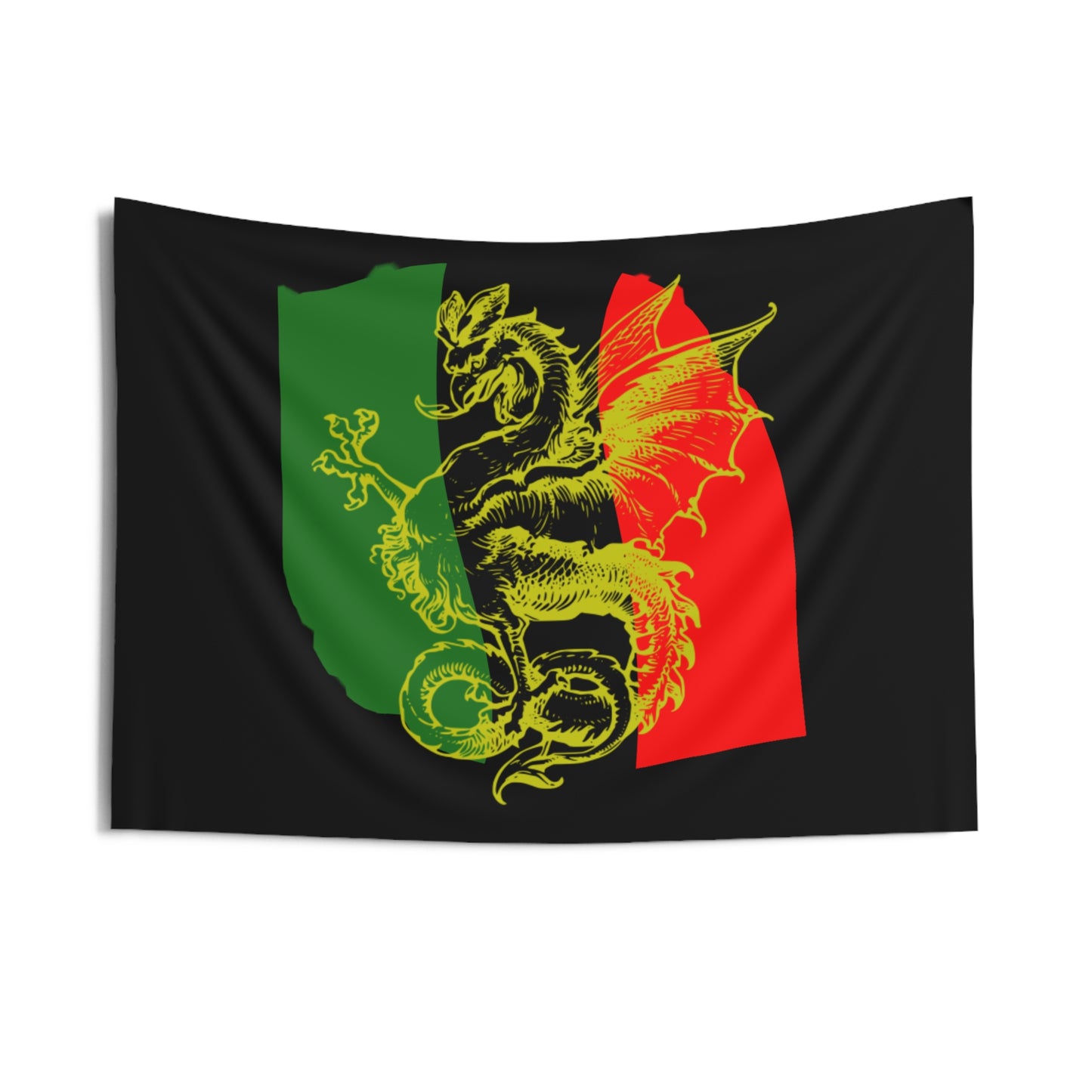 Pan African Flag Griffith        Wall Tapestry