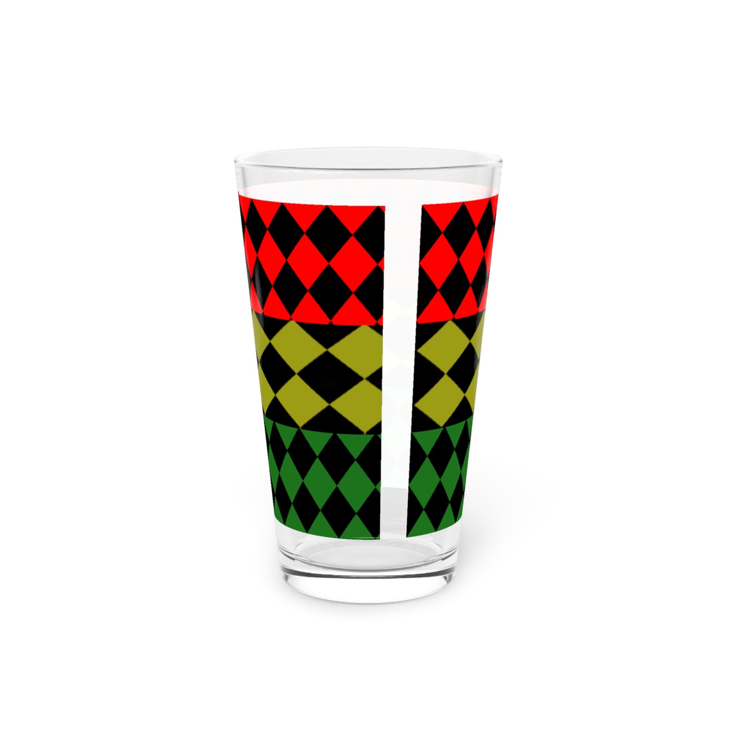 Pan African FLAG  Pint Glass, 16oz