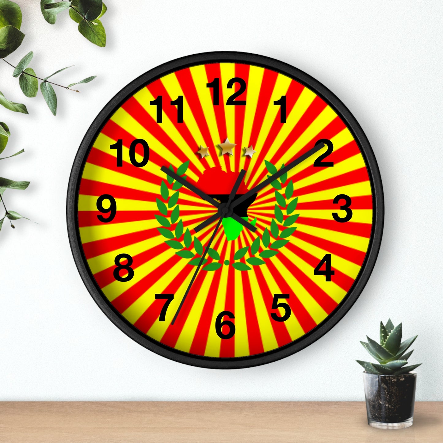 African Sun Ray's Wall clock