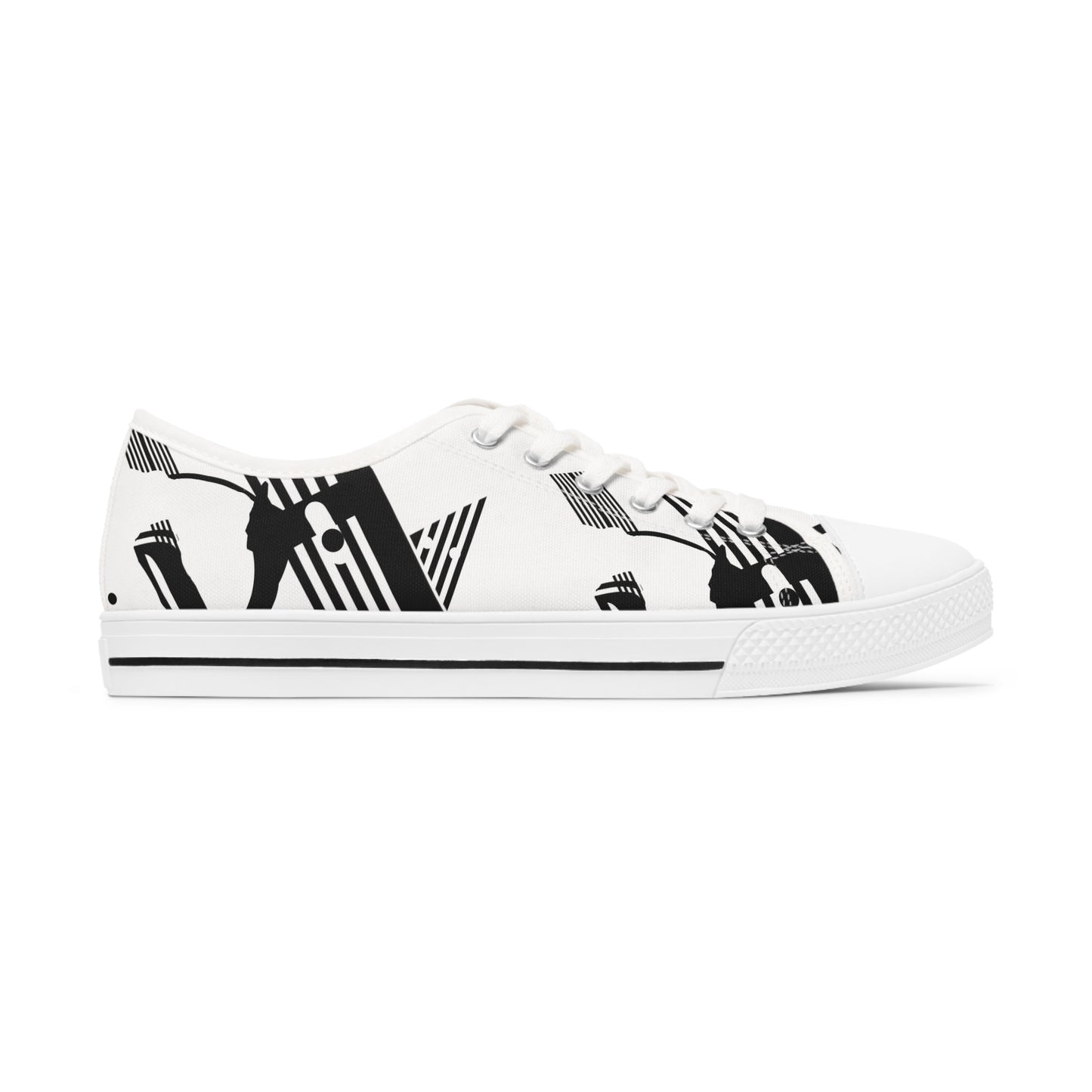 B & W D String        Women's Low Top Sneakers