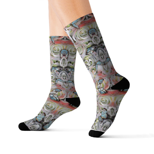 Butterflies Tubed Socks