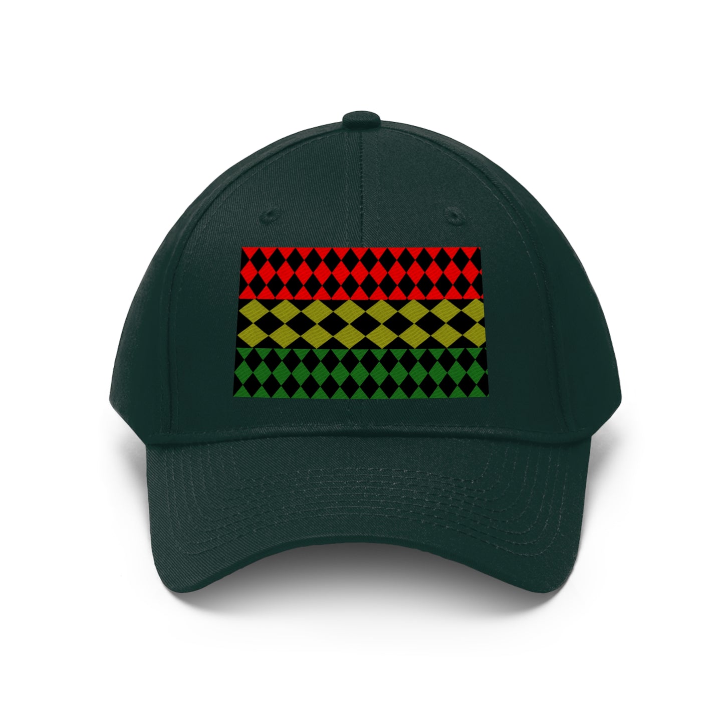 Pan African FLAG (EMBROIDERED ) ( Optical)  Unisex Twill Hat