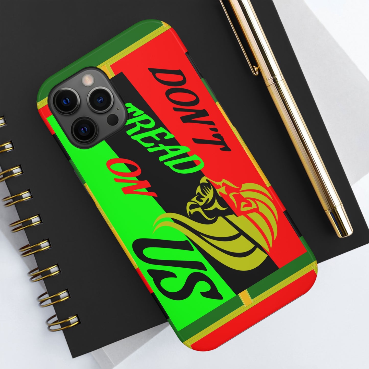 "Don't Tread On Us" African Diaspora Flag Tough Phone Cases, Case-Mate