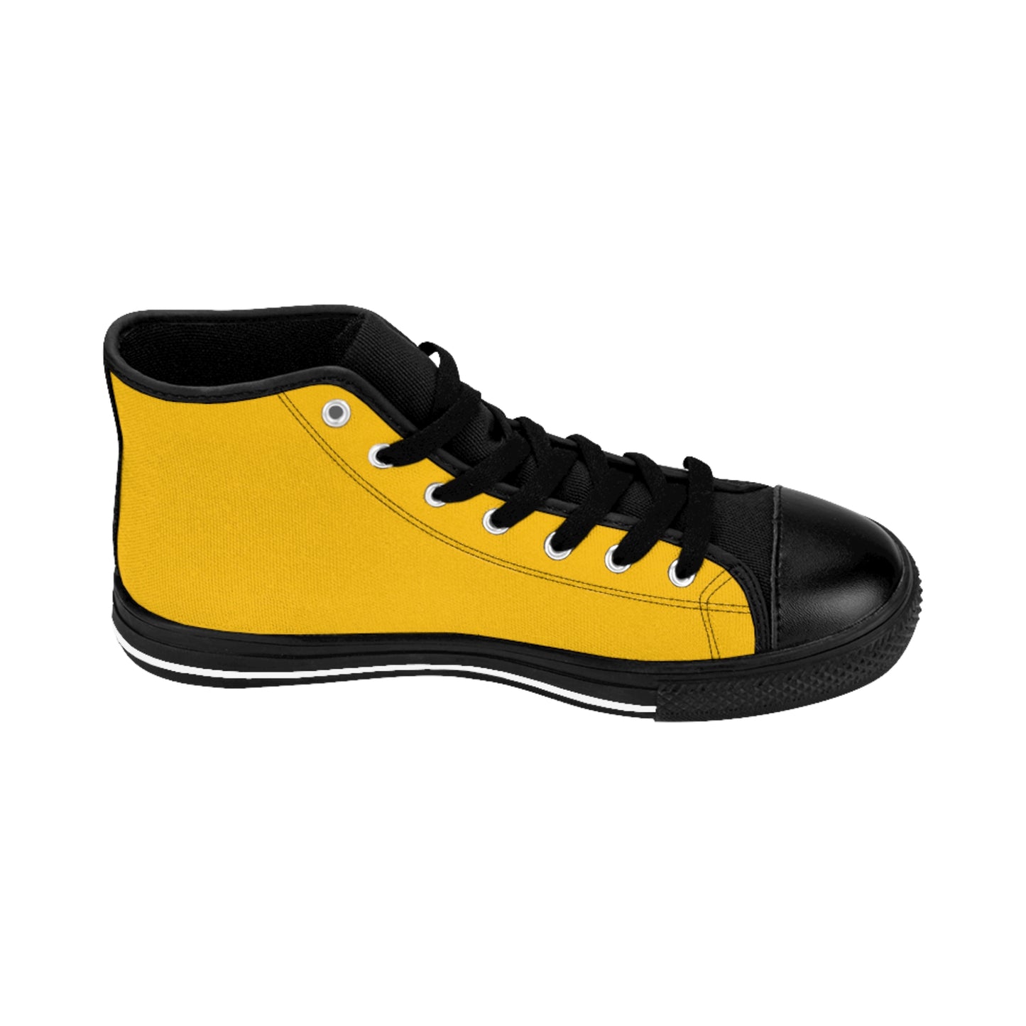 QUEEN SKULL On Mustard  Women's Classic Sneakers