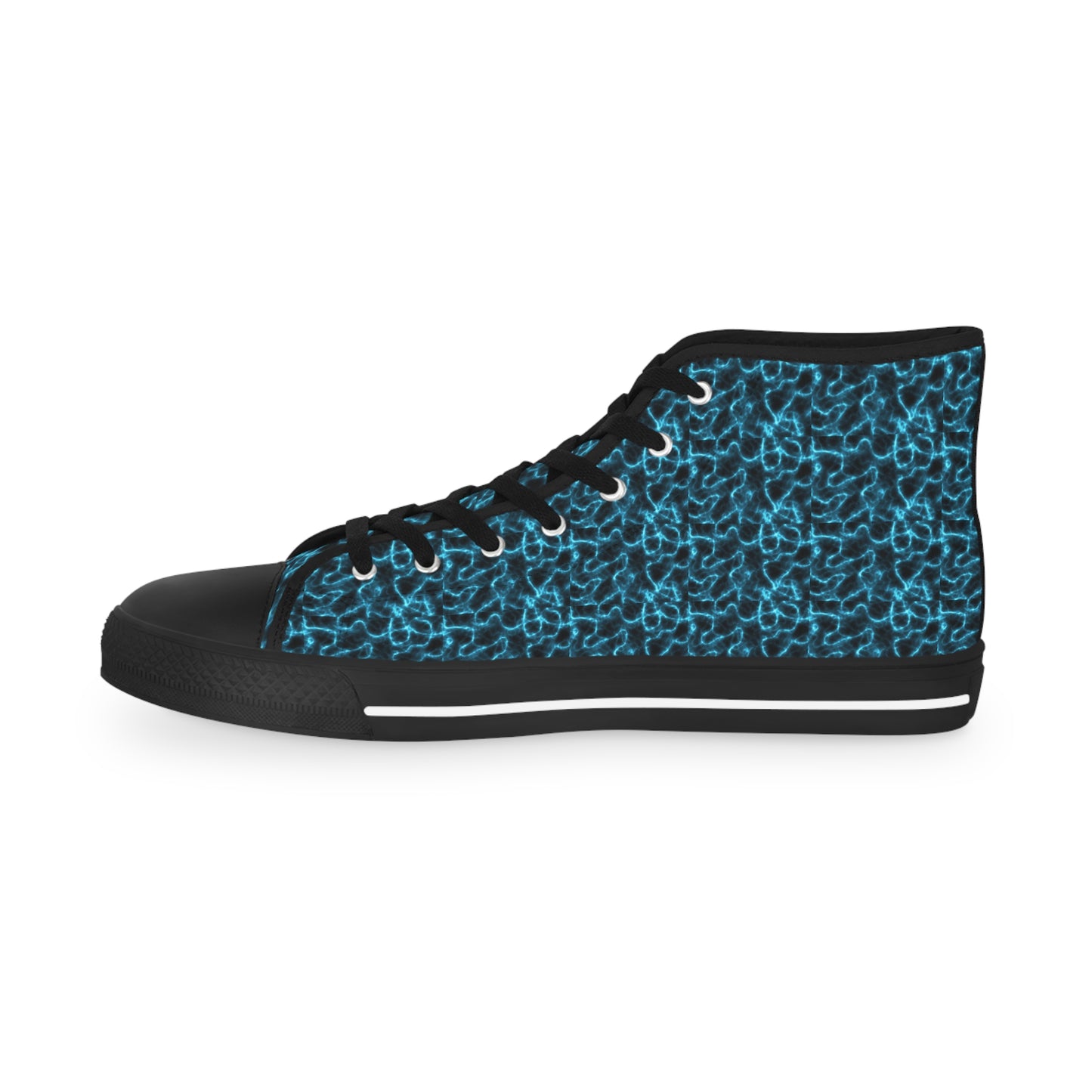 Electric Blue Men's High Top Sneakers