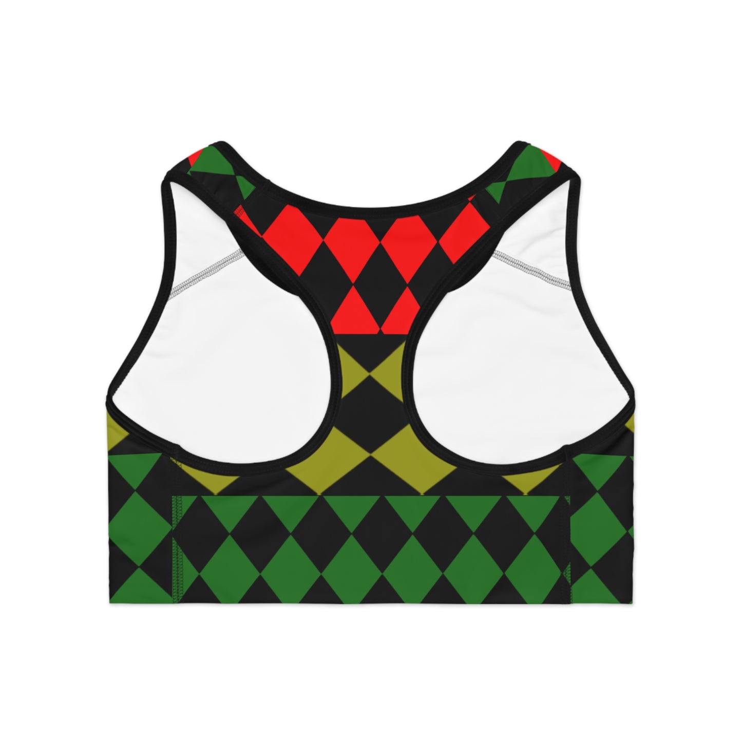 Pan African  FLAG ( Optical ) Sports Bra (AOP)