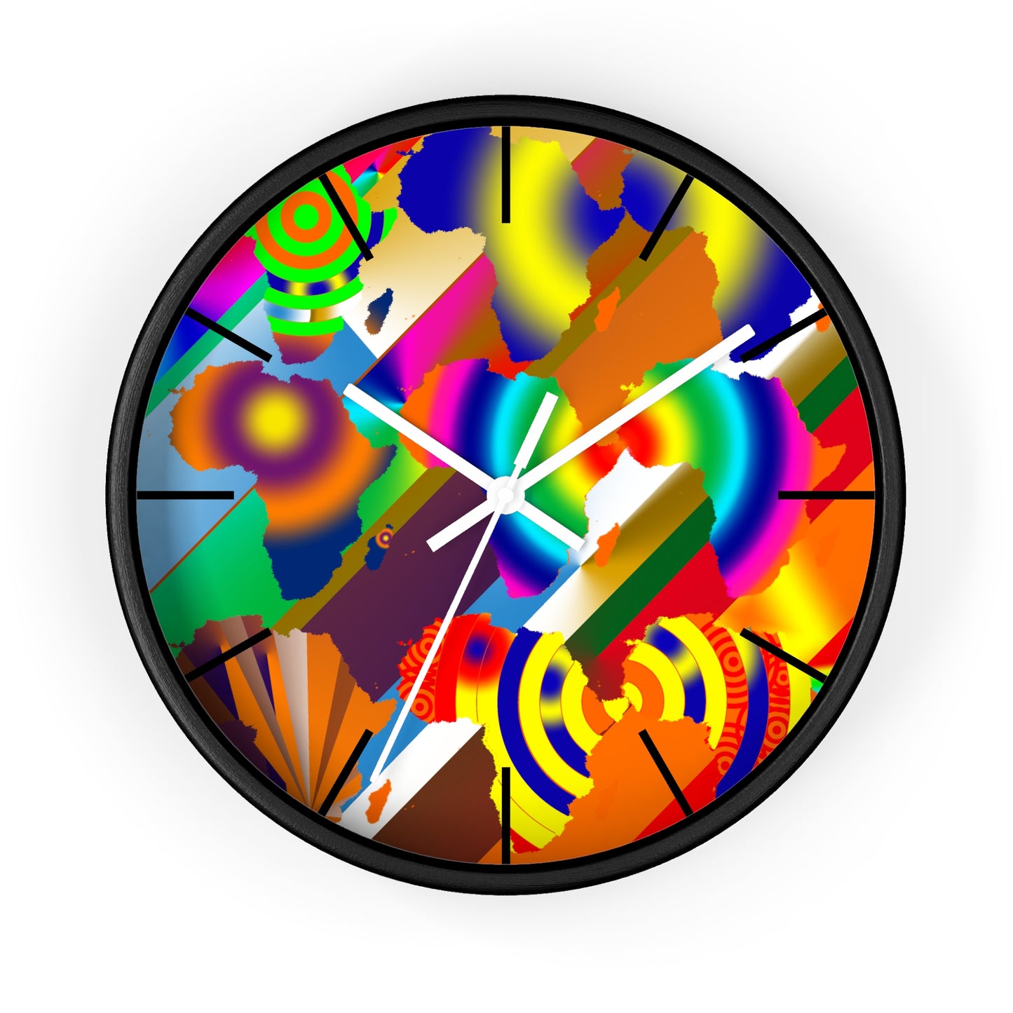 9 Africa's Collage Wall clock