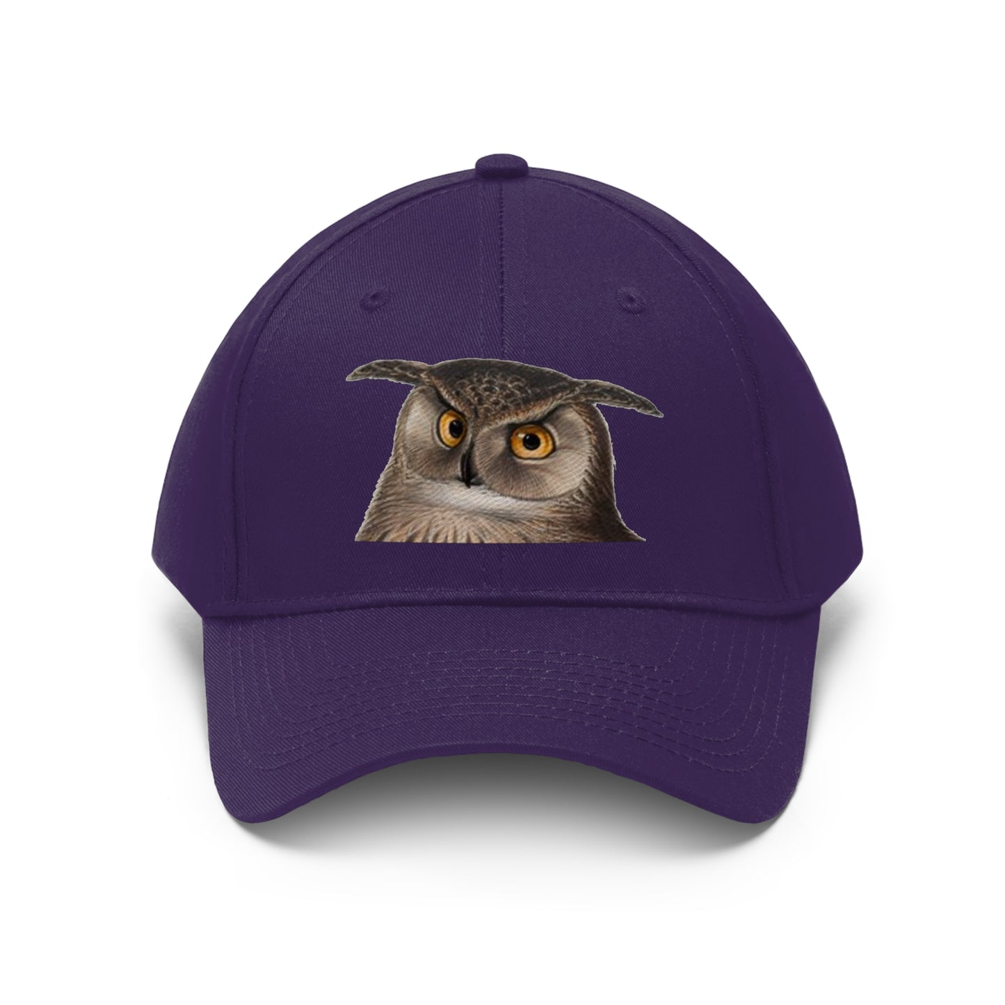 Owl Face  Unisex Twill Hat