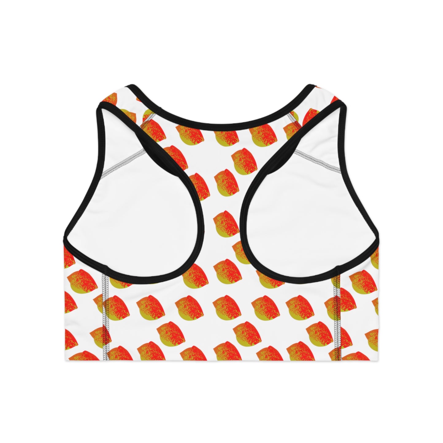 e peach  Sports Bra (AOP)