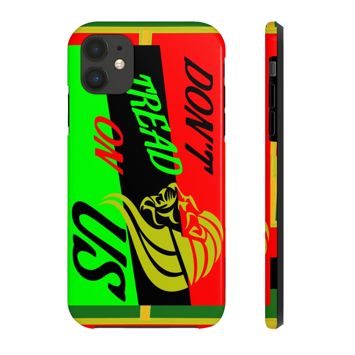 "Don't Tread On Us" African Diaspora Flag Tough Phone Cases, Case-Mate