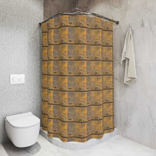 Tribal Horizon Polyester Shower Curtain