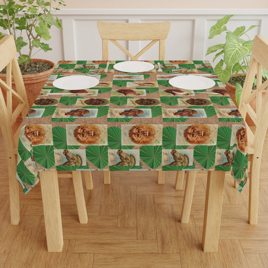 Heart Grass Animals Tablecloth