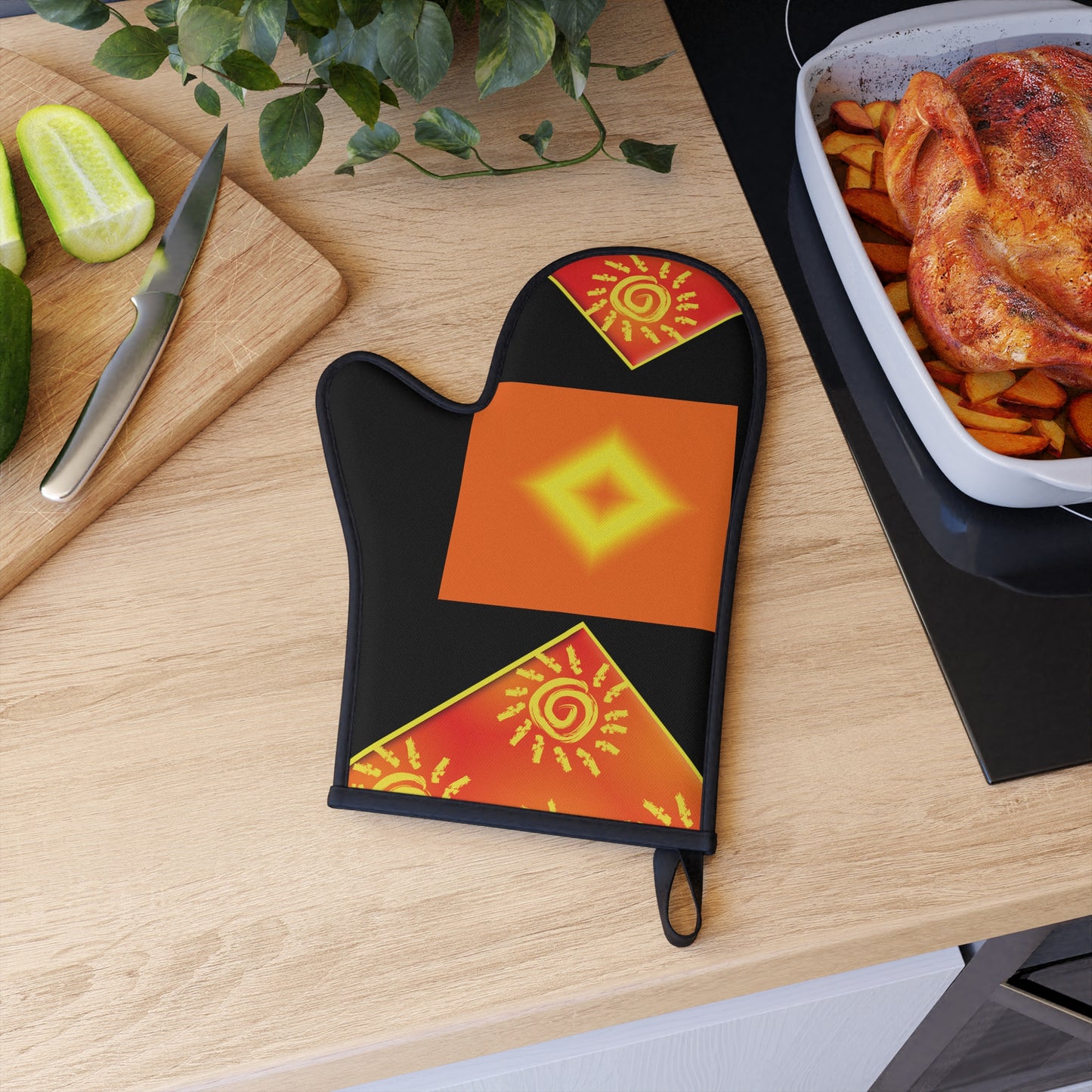 Sun Shine Oven Glove (Black)