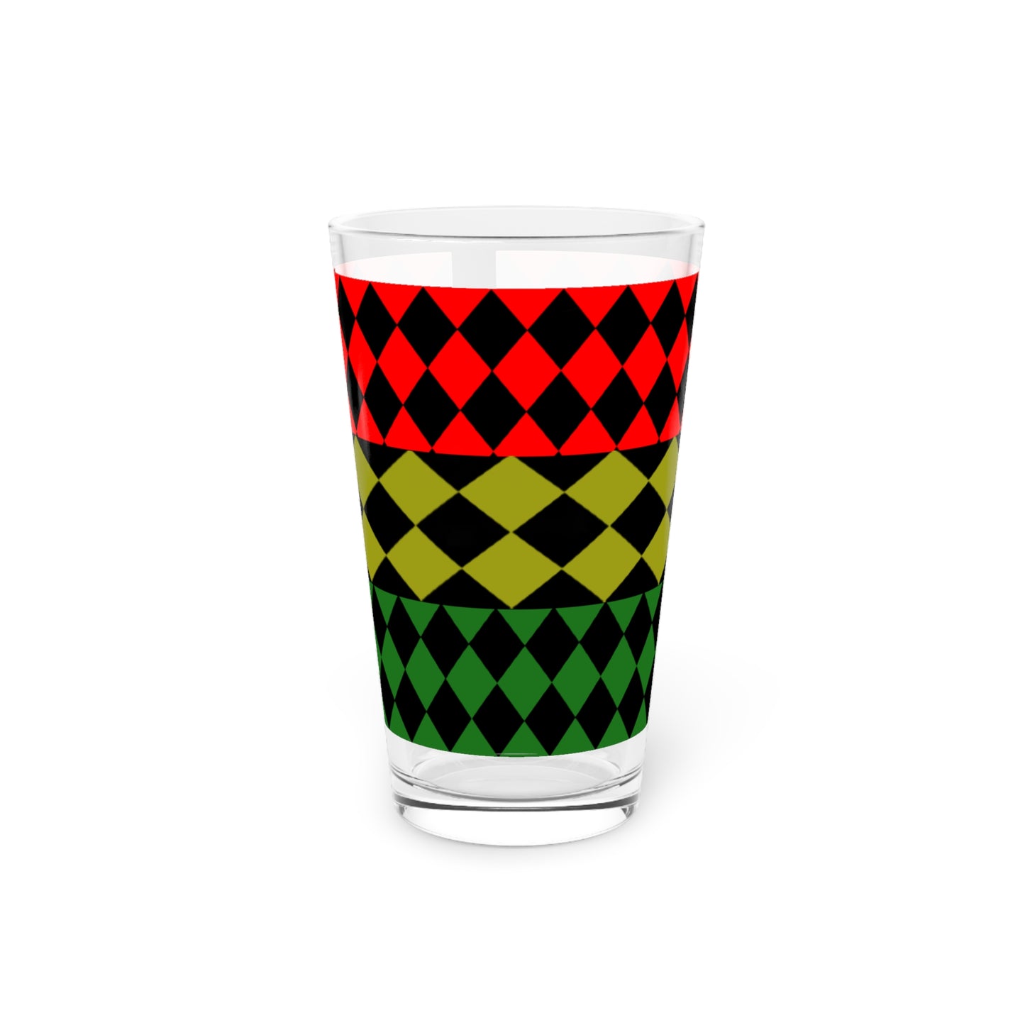 Pan African FLAG  Pint Glass, 16oz