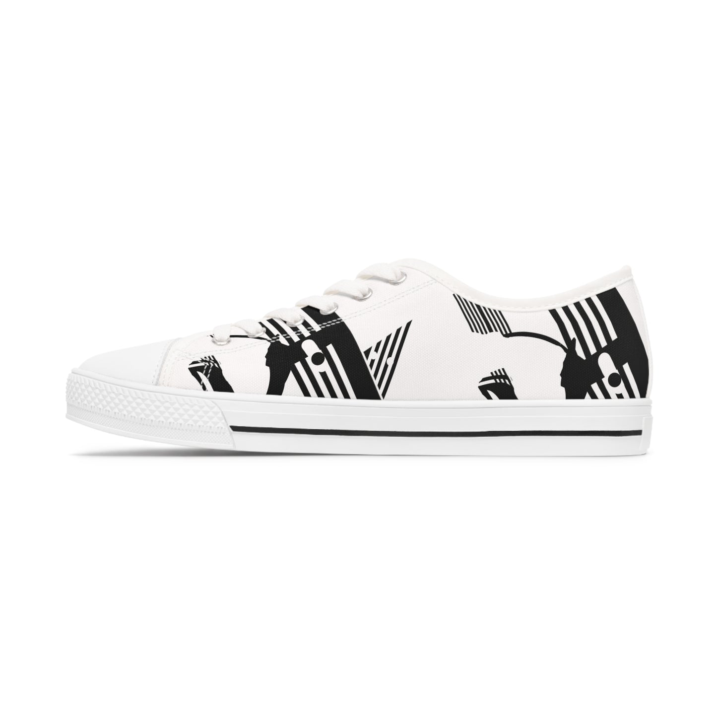 B & W D String        Women's Low Top Sneakers