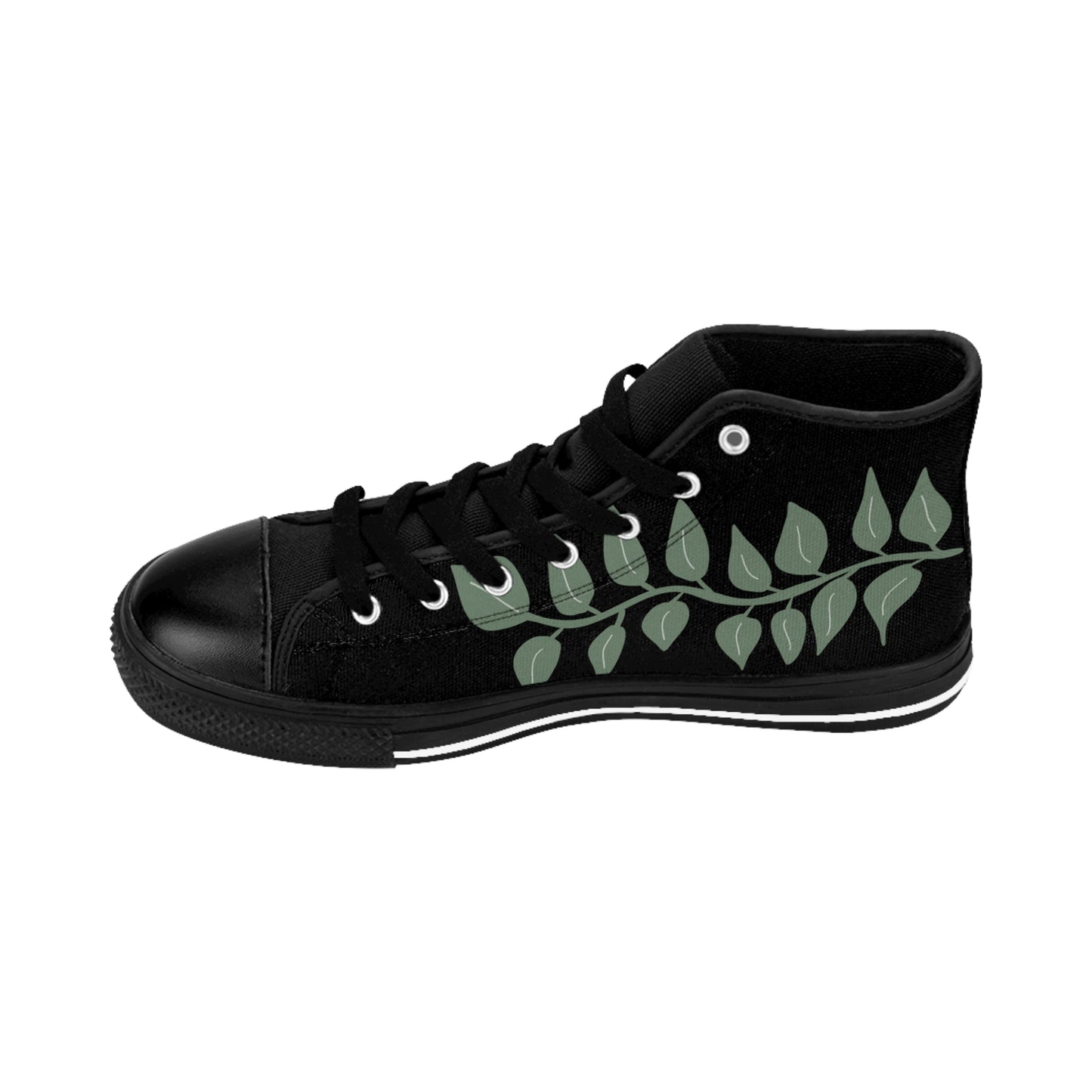 Golden Dragon On Black Women's Classic Sneakers