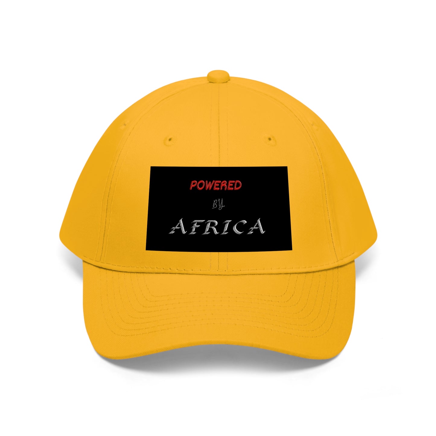 Powered By Africa  (EMBROIDERED ) Unisex Twill Hat