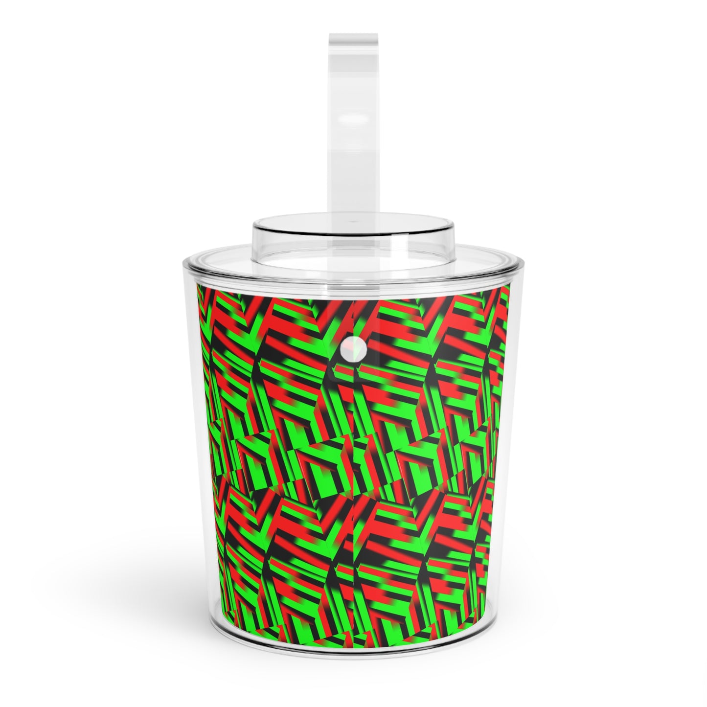 Afro Strips Ice Bucket with Tongs