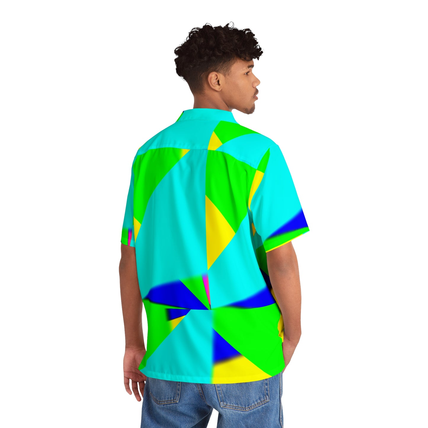 Blue Light Men's Hawaiian Shirt