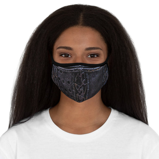 Gray Armor Fitted Polyester Face Mask