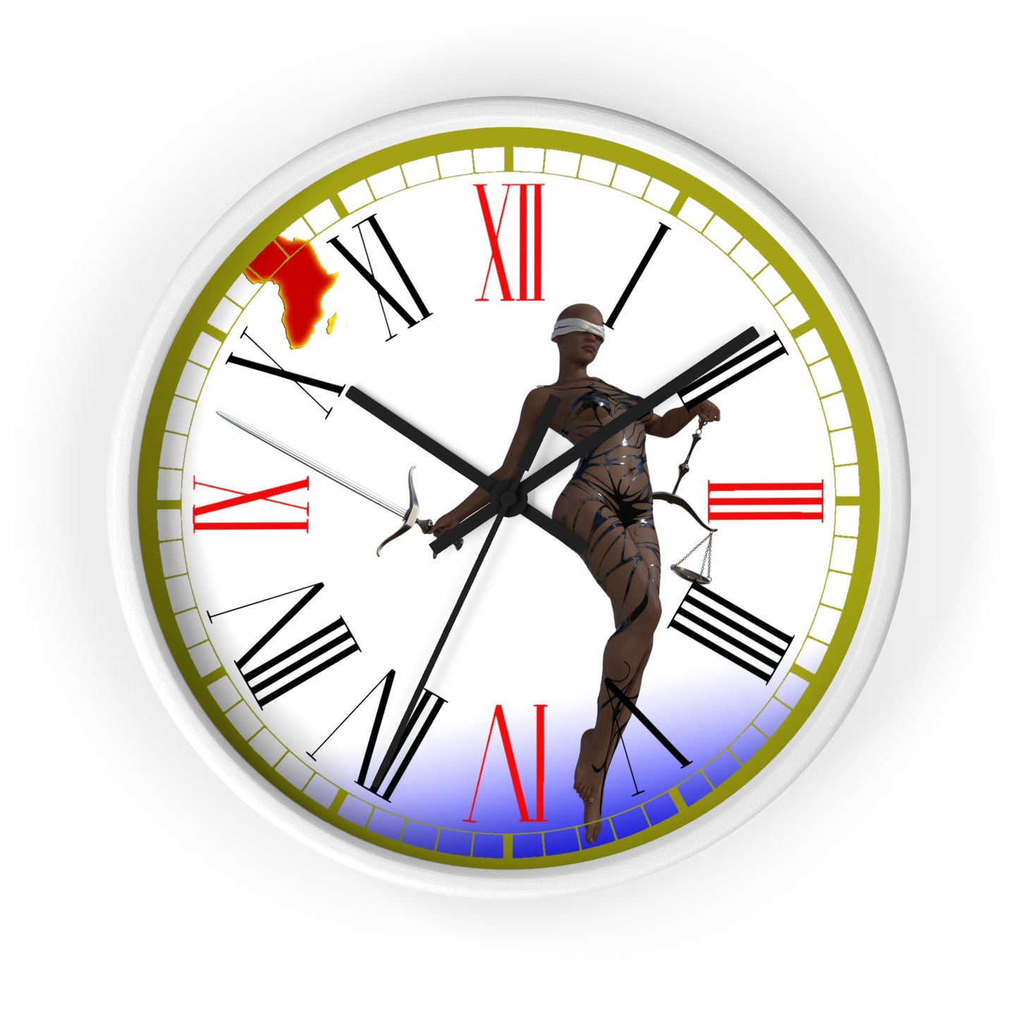 Lady Justice Wall clock