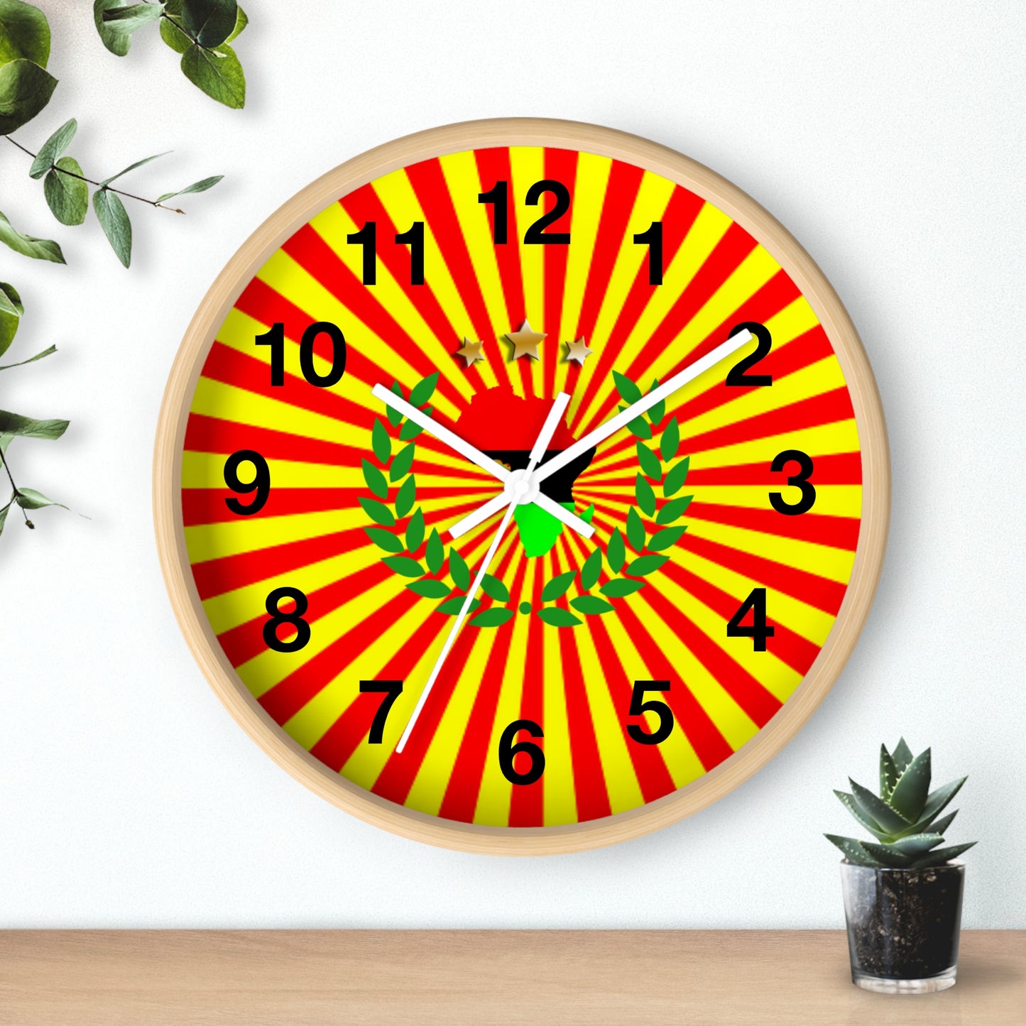 African Sun Ray's Wall clock