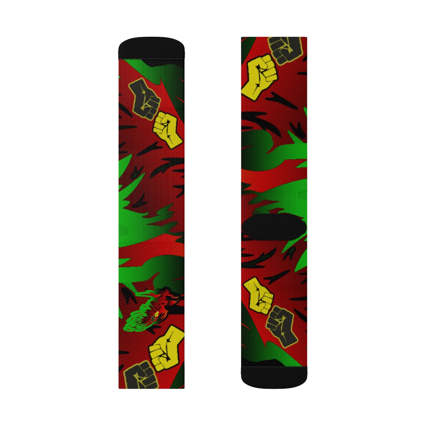 Afro Fire Bird     Sublimation Socks