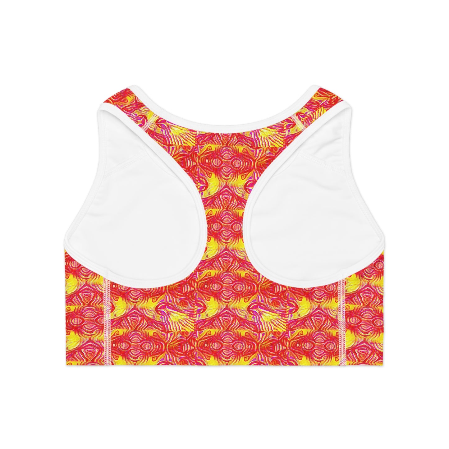 4 q Fire Sports Bra (AOP)