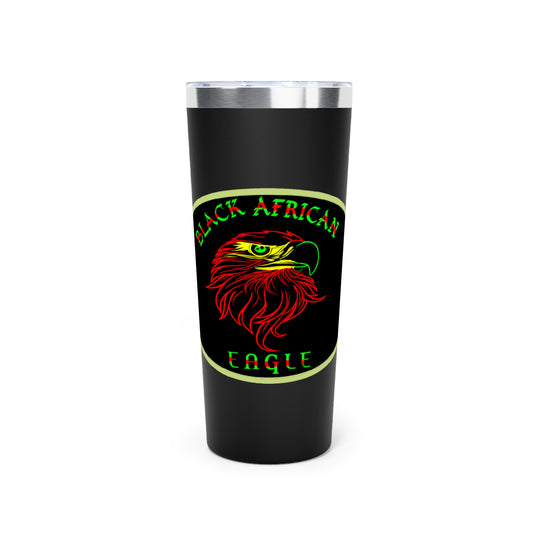 Black African Eagle  Copper Vacuum Insulated Tumbler, 22oz