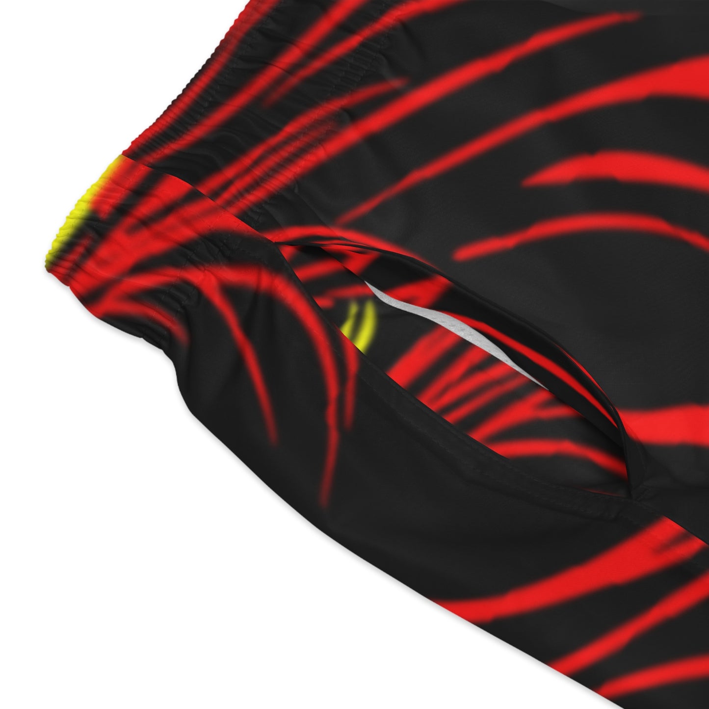 Black African Eagle Swim Trunks (AOP)