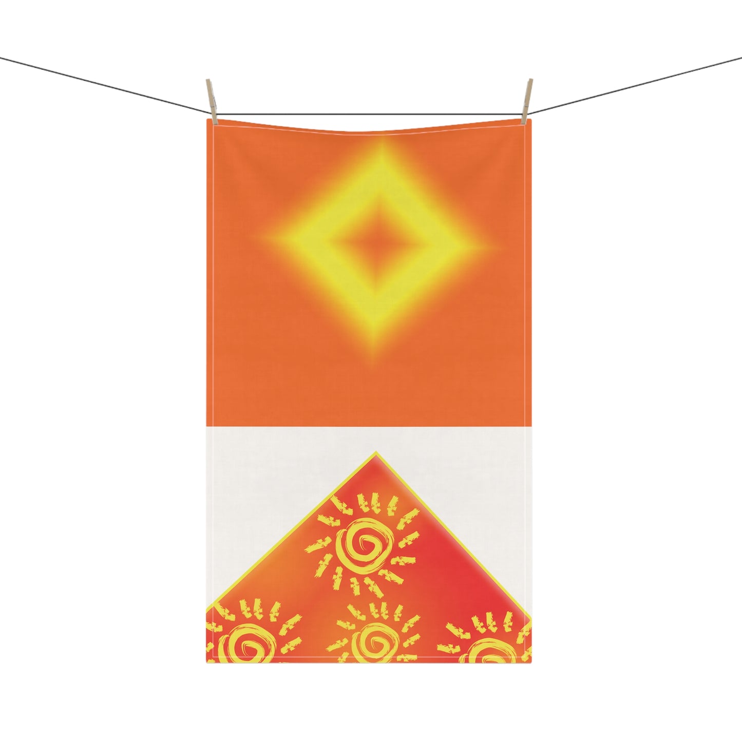 Sun Shine Kitchen Towel (white)