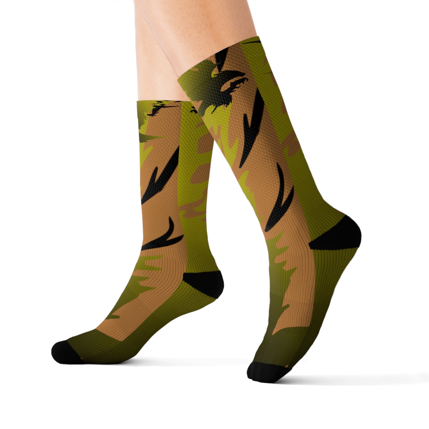 Golden Black Raptor      Sublimation Socks