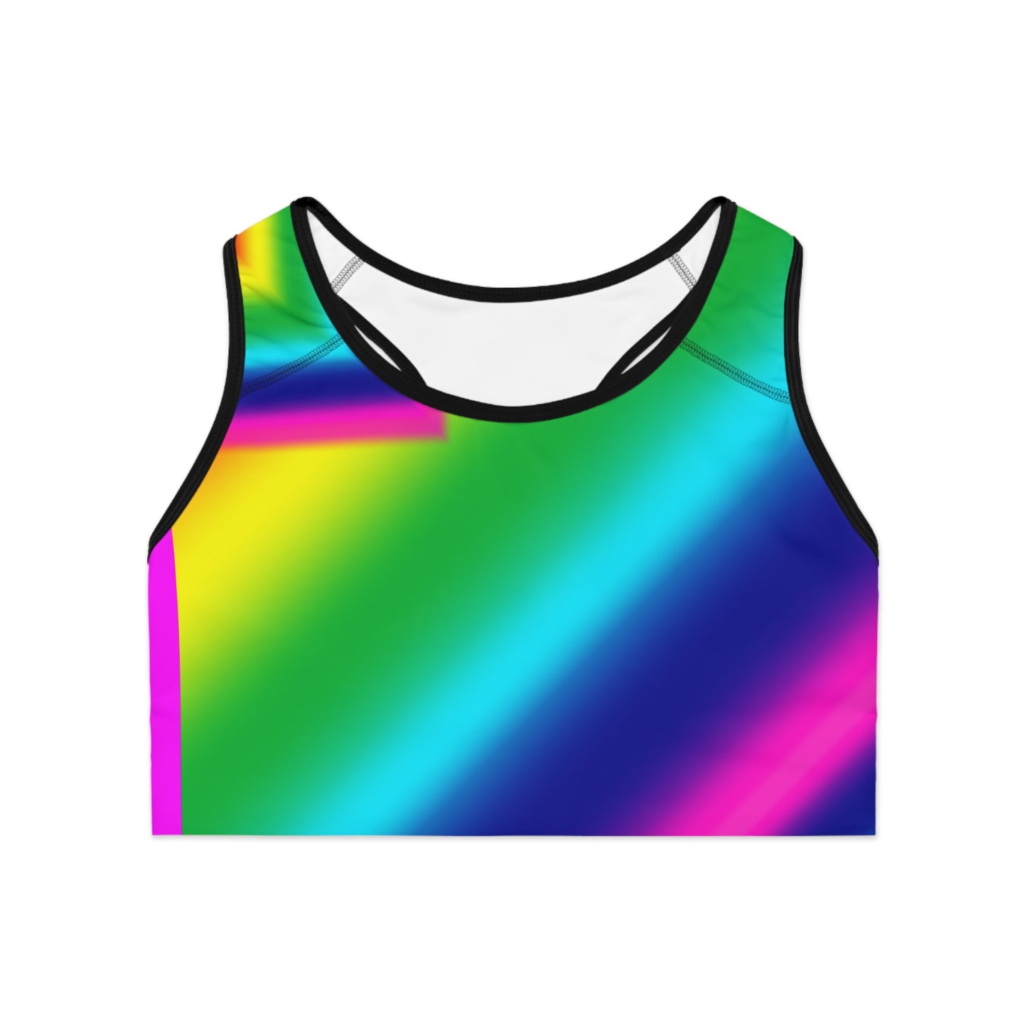 Rainbow Point  Sports Bra (AOP)