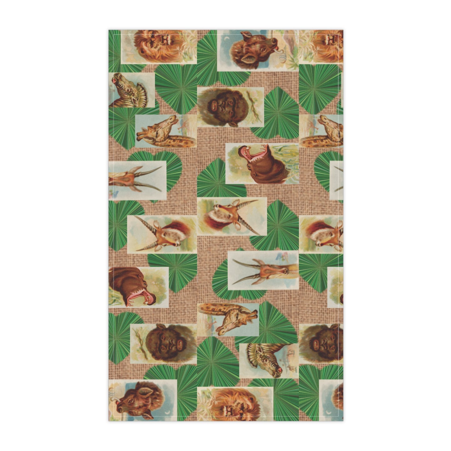 Heart Grass Animals Kitchen Towel