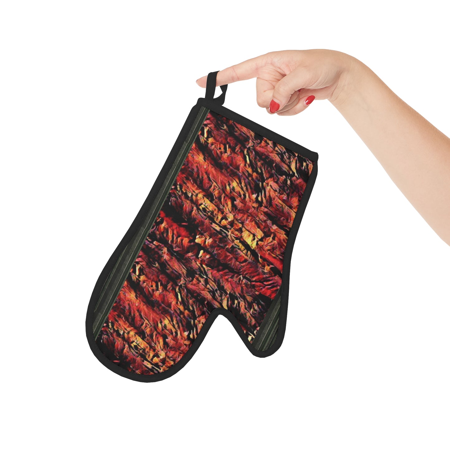 Red Wood Oven Glove