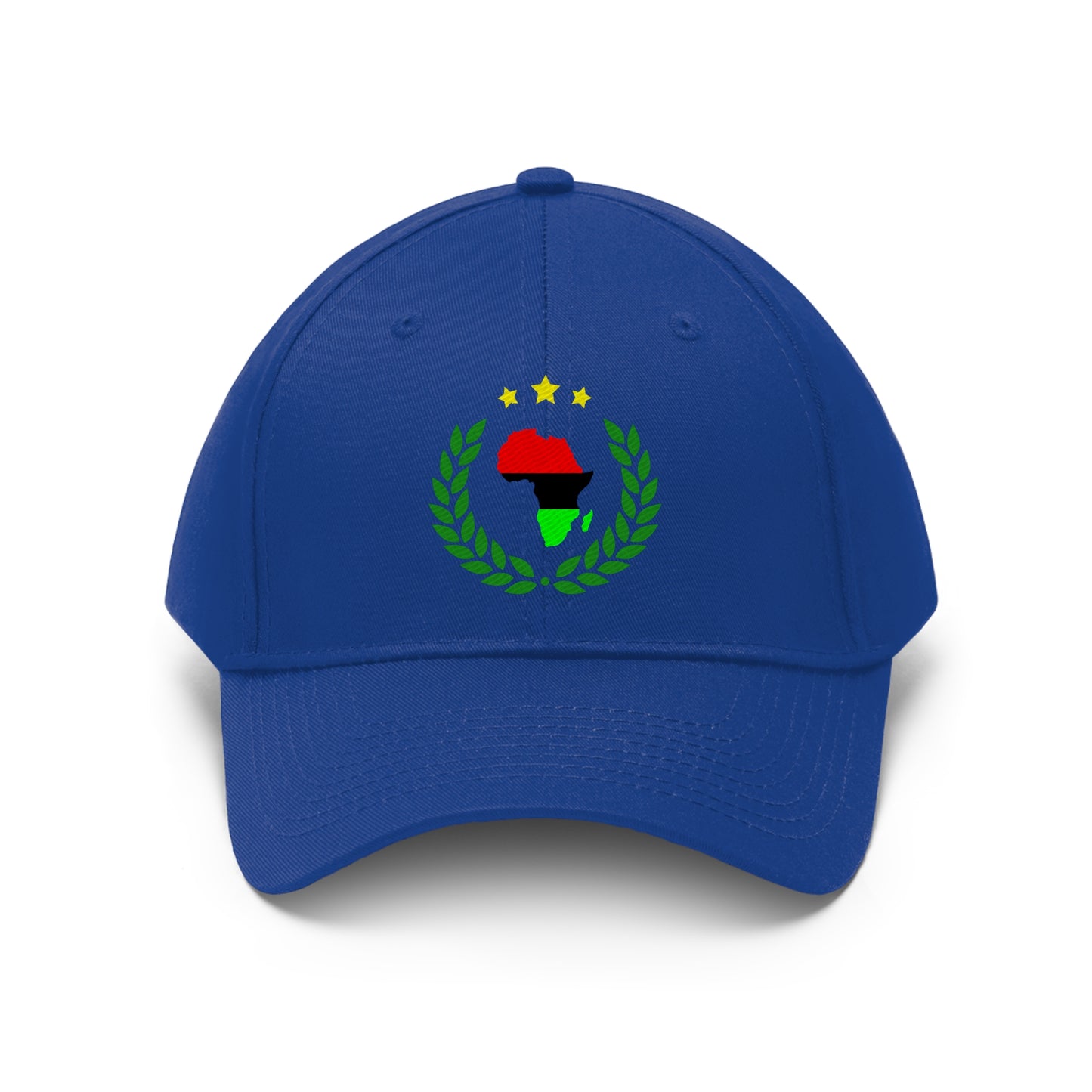 Africa in Wreath (EMBROIDERED ) Unisex Twill Hat