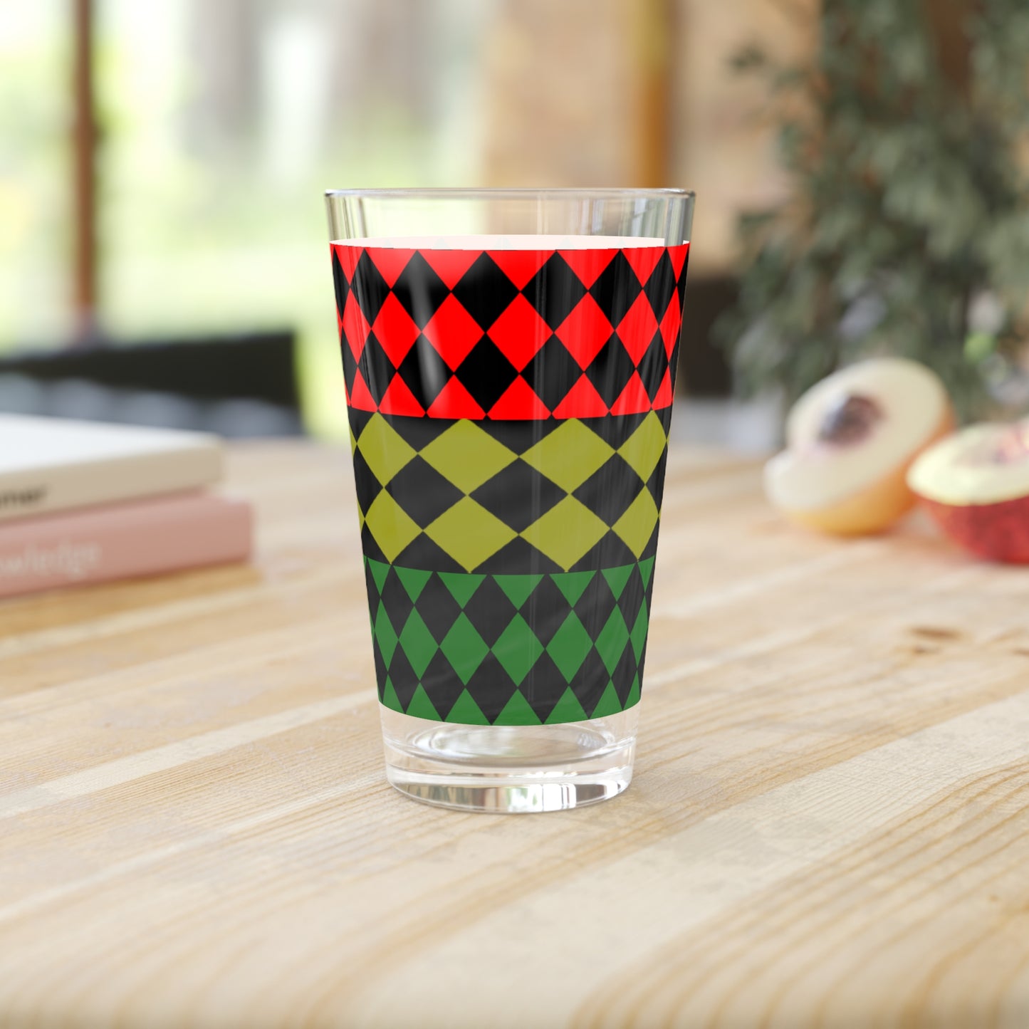 Pan African FLAG  Pint Glass, 16oz