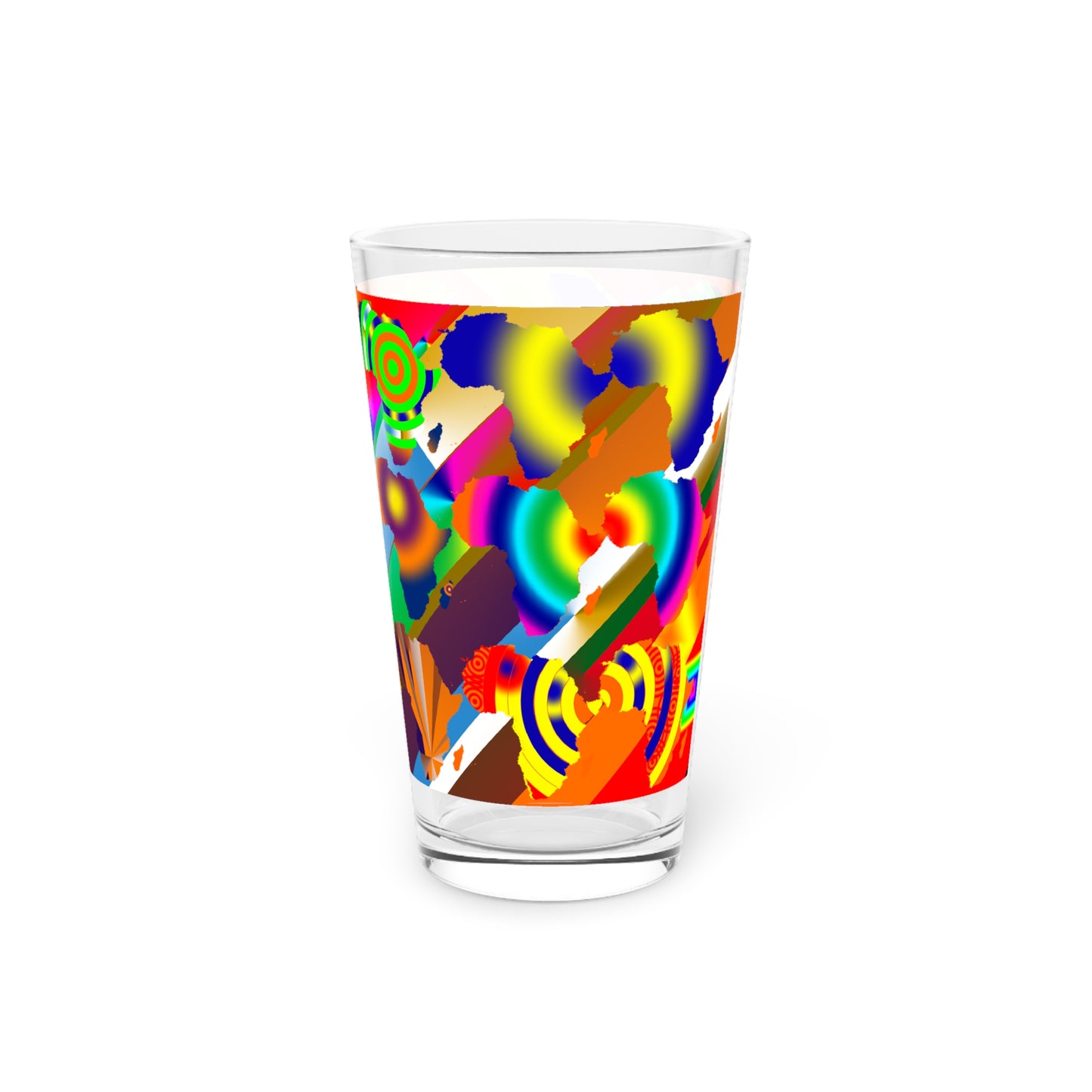 9 Africa's Collage  Pint Glass, 16oz