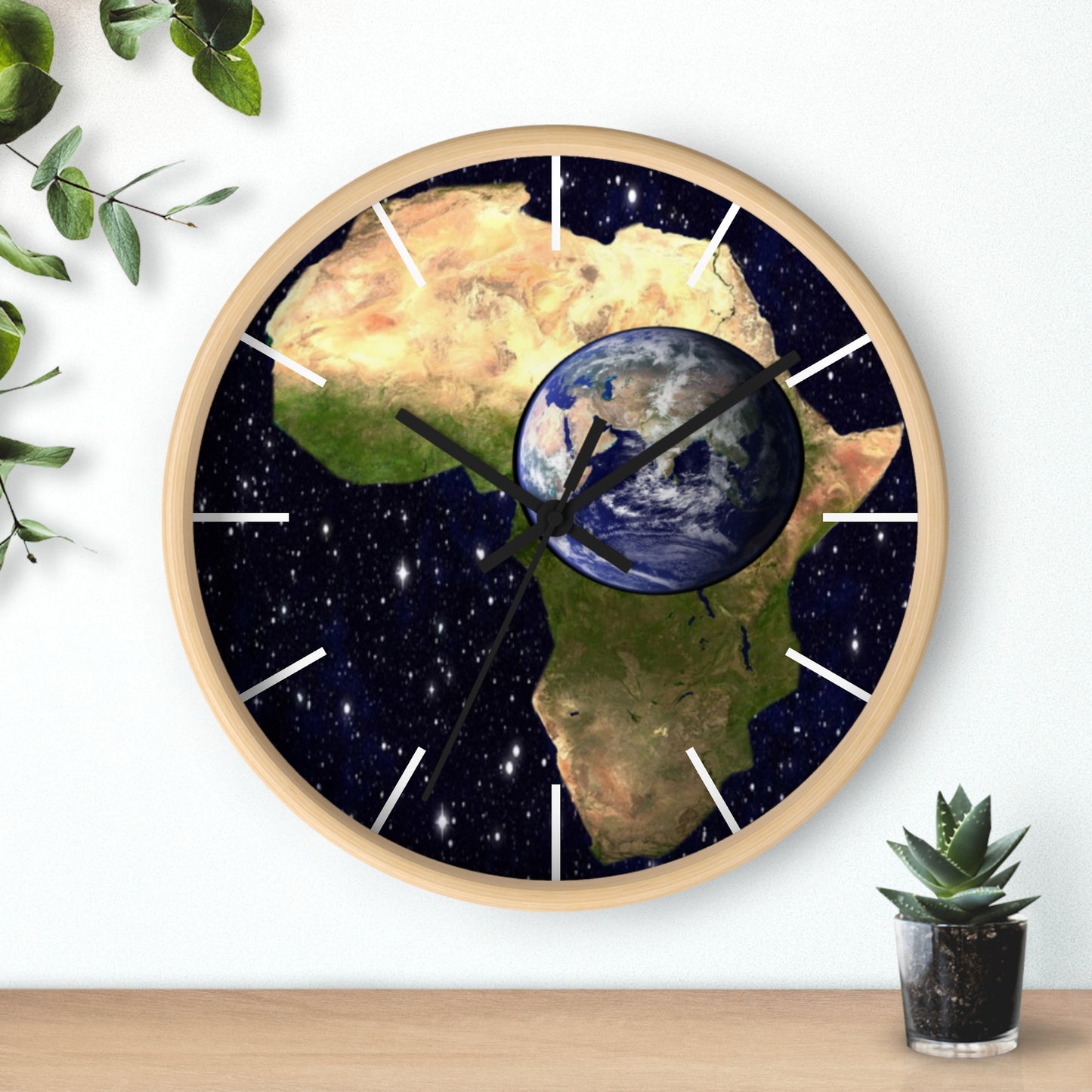 Earth In Africa Wall clock